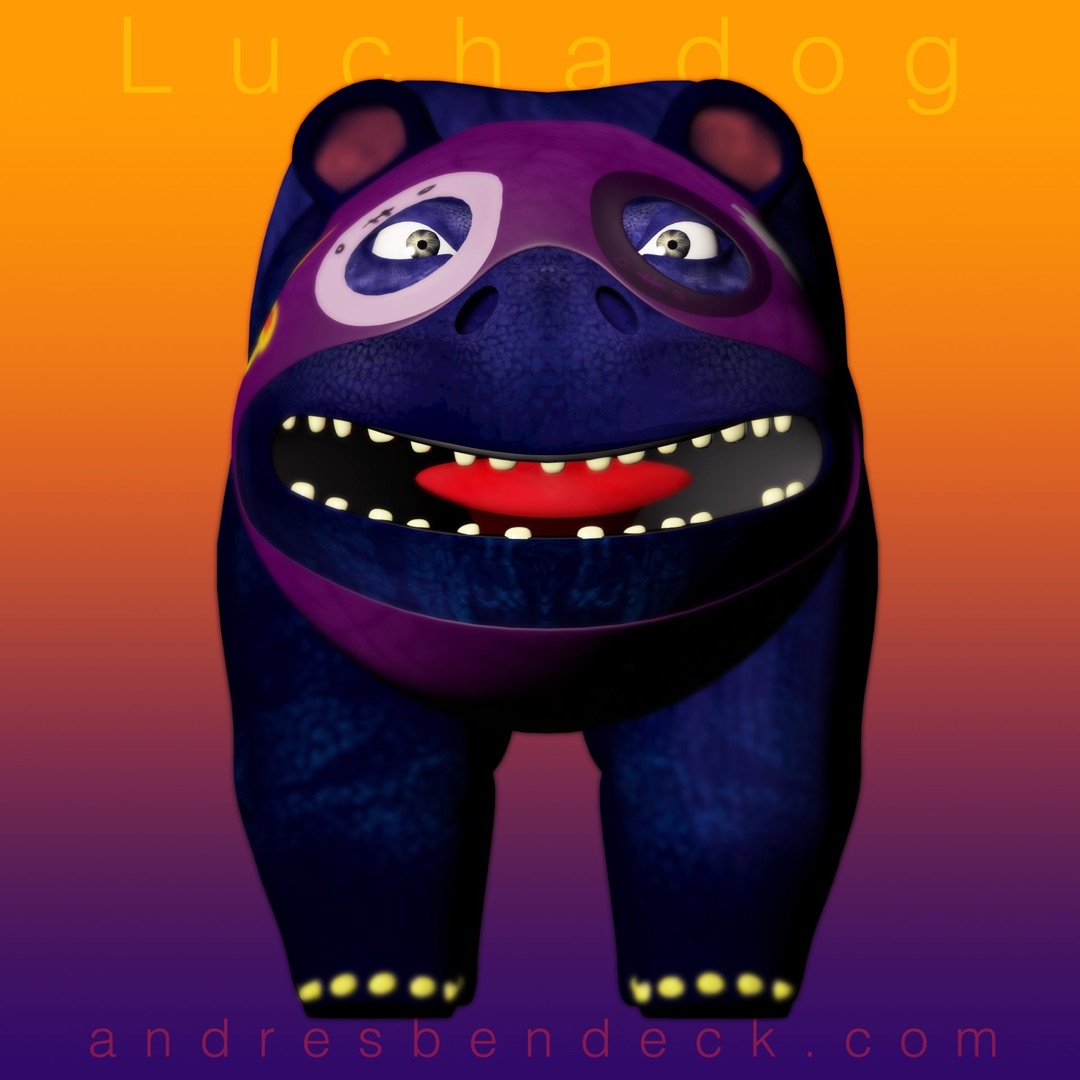 3D character 'Luchadog'